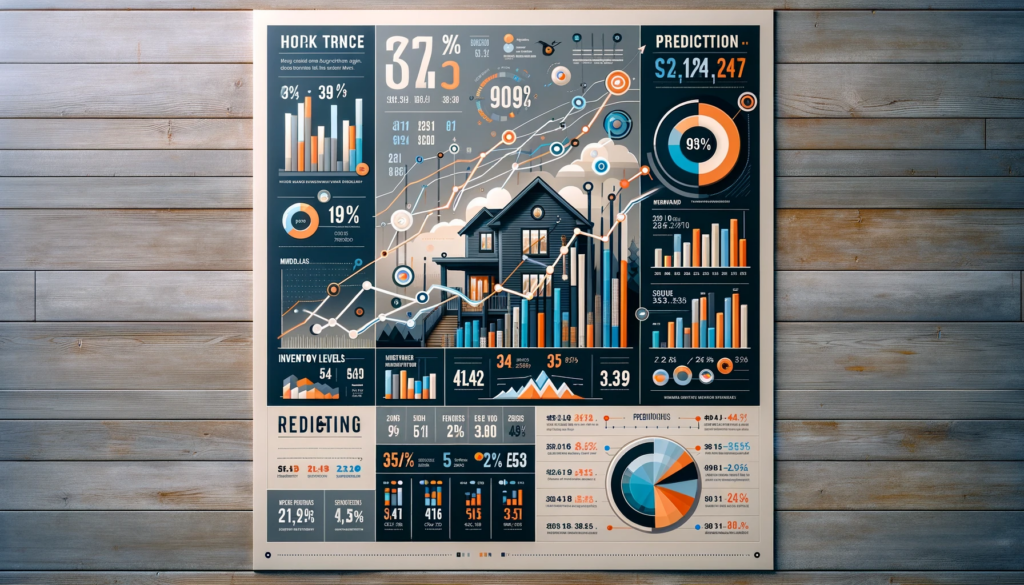 A visually striking and informative poster highlighting the latest real estate trends in Westboro.